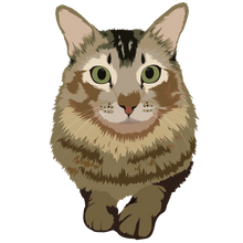 Load image into Gallery viewer, Cat Digital Art