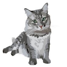 Load image into Gallery viewer, Cat Digital Art