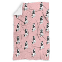 Load image into Gallery viewer, Custom Cat Sherpa Fleece Blanket