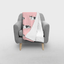 Load image into Gallery viewer, Custom Cat Sherpa Fleece Blanket