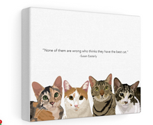 Load image into Gallery viewer, Custom Cat on Canvass - Rectangular