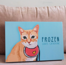 Load image into Gallery viewer, Custom Cat on Canvass - Rectangular