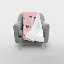 Load image into Gallery viewer, Custom Cat Sherpa Fleece Blanket
