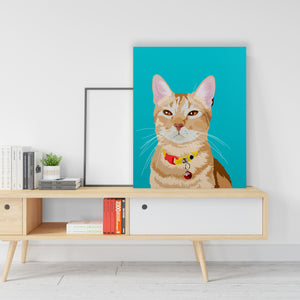 Custom Cat on Canvass - Rectangular
