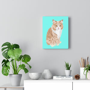 Custom Cat on Canvass - Rectangular